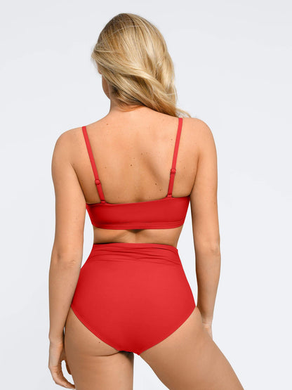 Conjunto de Biquíni Franzido Modelador com Top e Calcinha | Valentina Privée