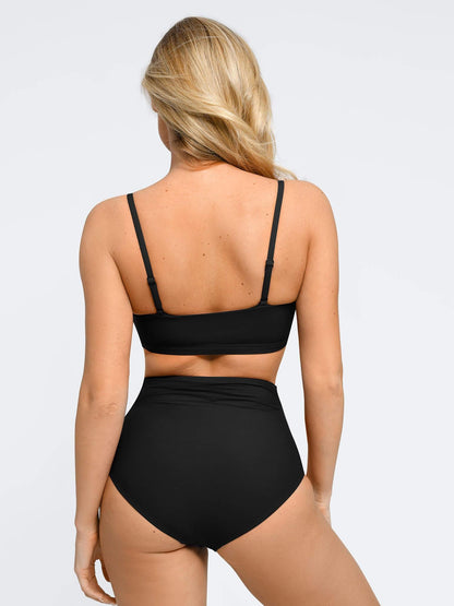Conjunto de Biquíni Franzido Modelador com Top e Calcinha | Valentina Privée