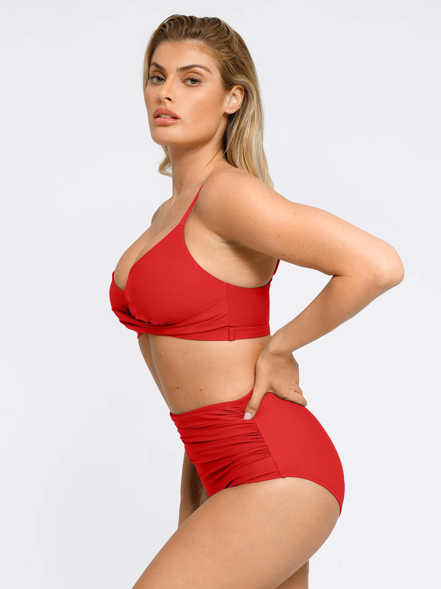 Conjunto de Biquíni Franzido Modelador com Top e Calcinha | Valentina Privée