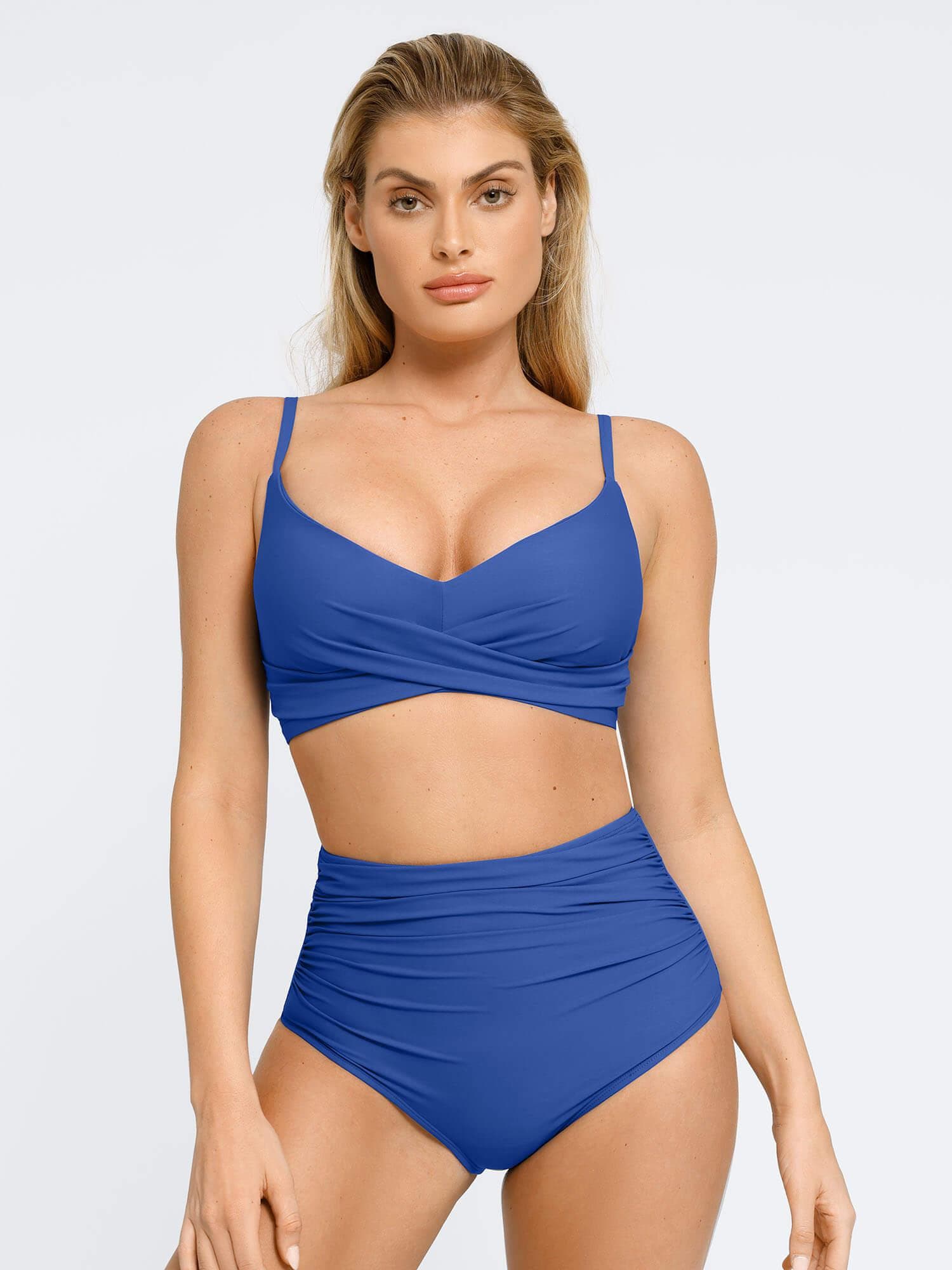 Conjunto de Biquíni Franzido Modelador com Top e Calcinha | Valentina Privée