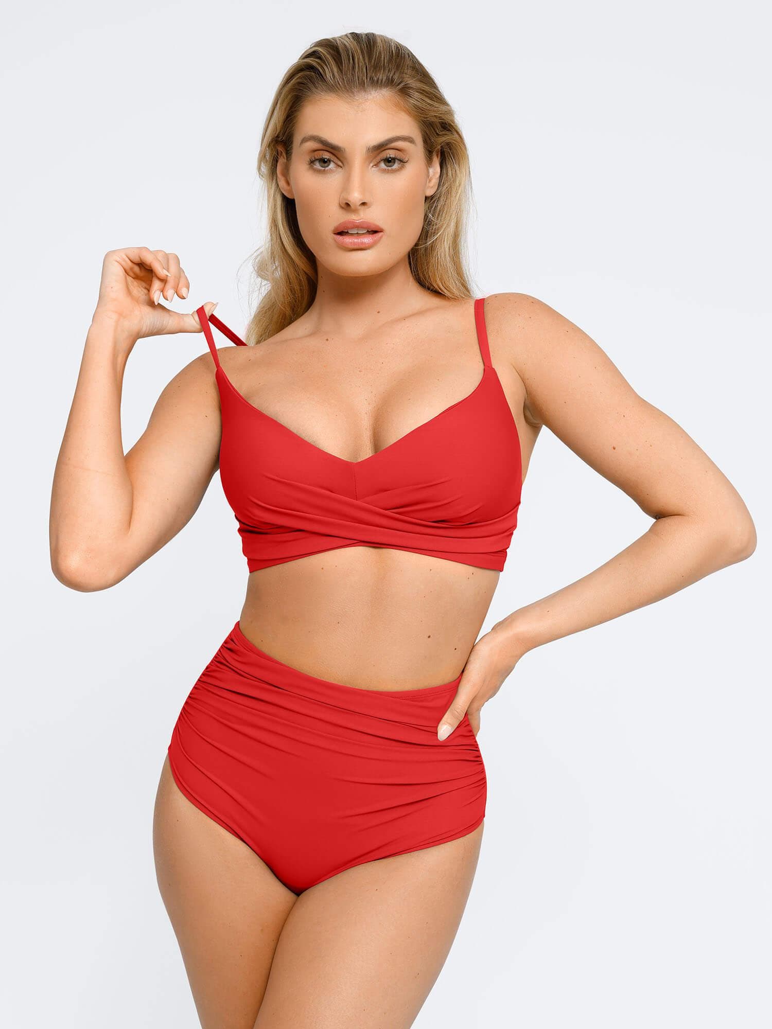 Conjunto de Biquíni Franzido Modelador com Top e Calcinha | Valentina Privée