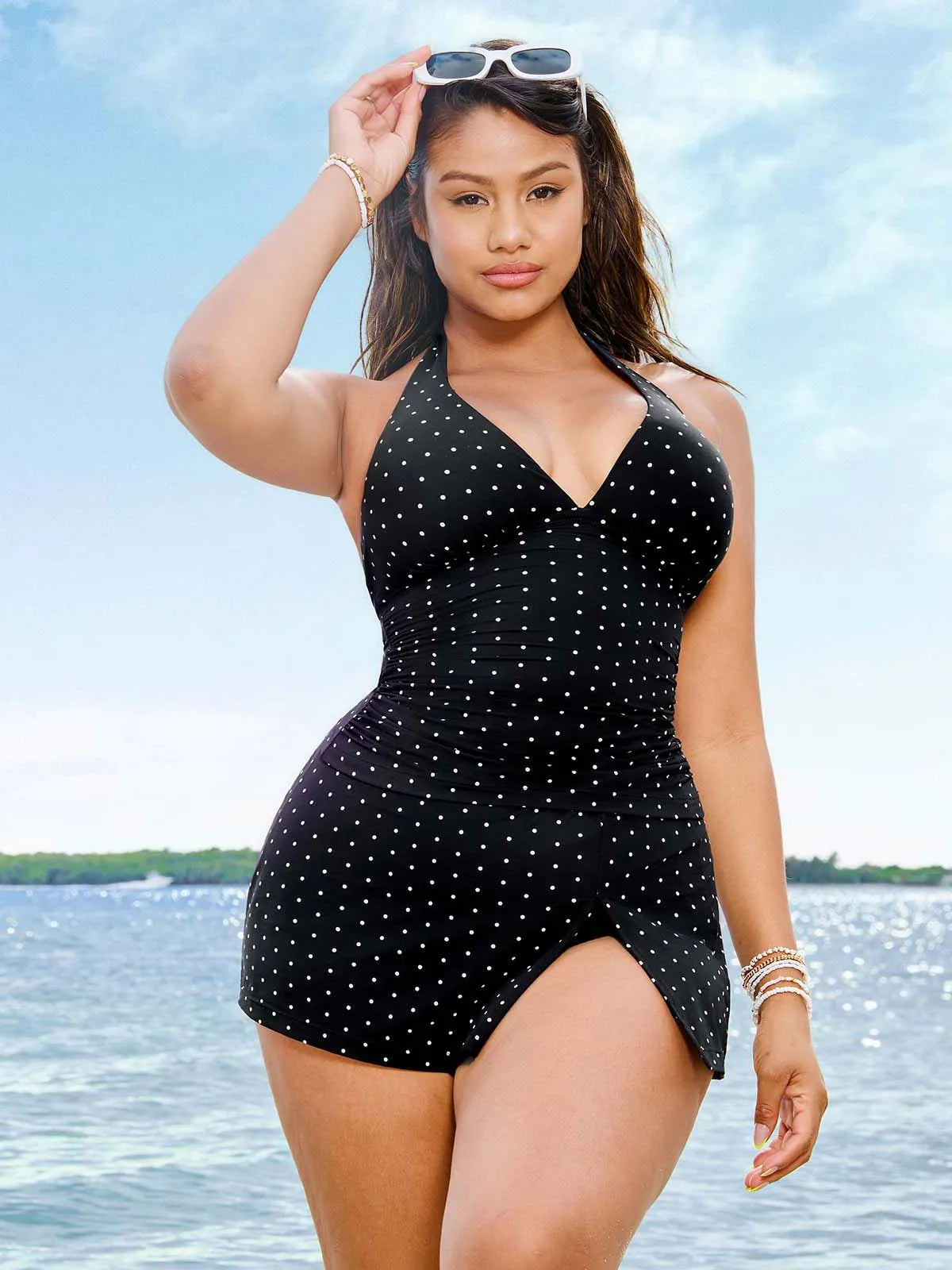Conjunto Tankini com Saia Modeladora Valentina Privée
