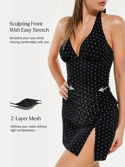Conjunto Tankini com Saia Modeladora Valentina Privée