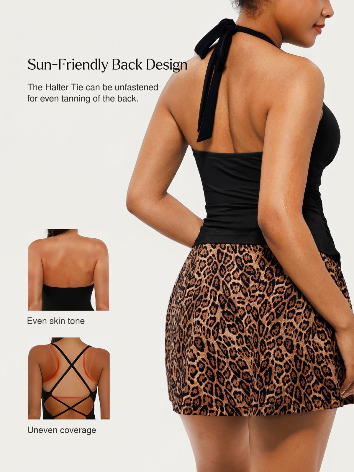 Conjunto Tankini com Saia Modeladora Valentina Privée