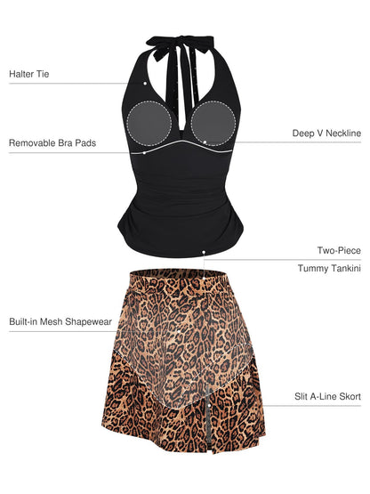 Conjunto Tankini com Saia Modeladora Valentina Privée