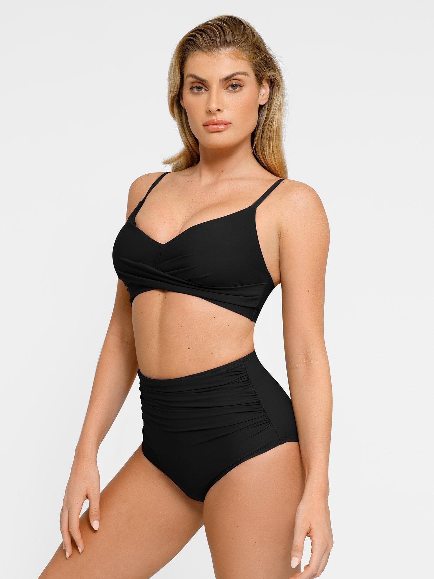 Top de Biquíni Drapeado Modelador com Realce do Busto | Valentina Privée