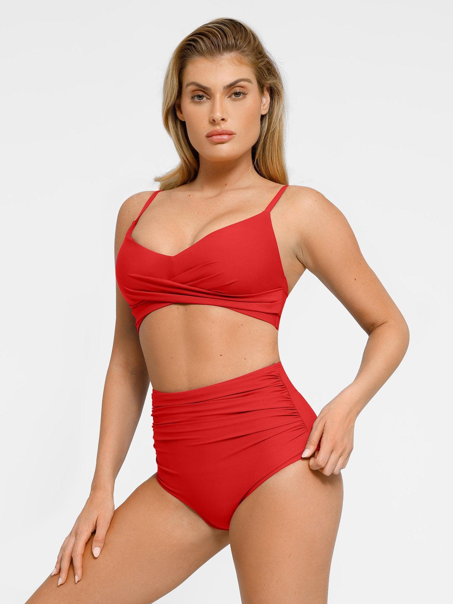 Top de Biquíni Drapeado Modelador com Realce do Busto | Valentina Privée