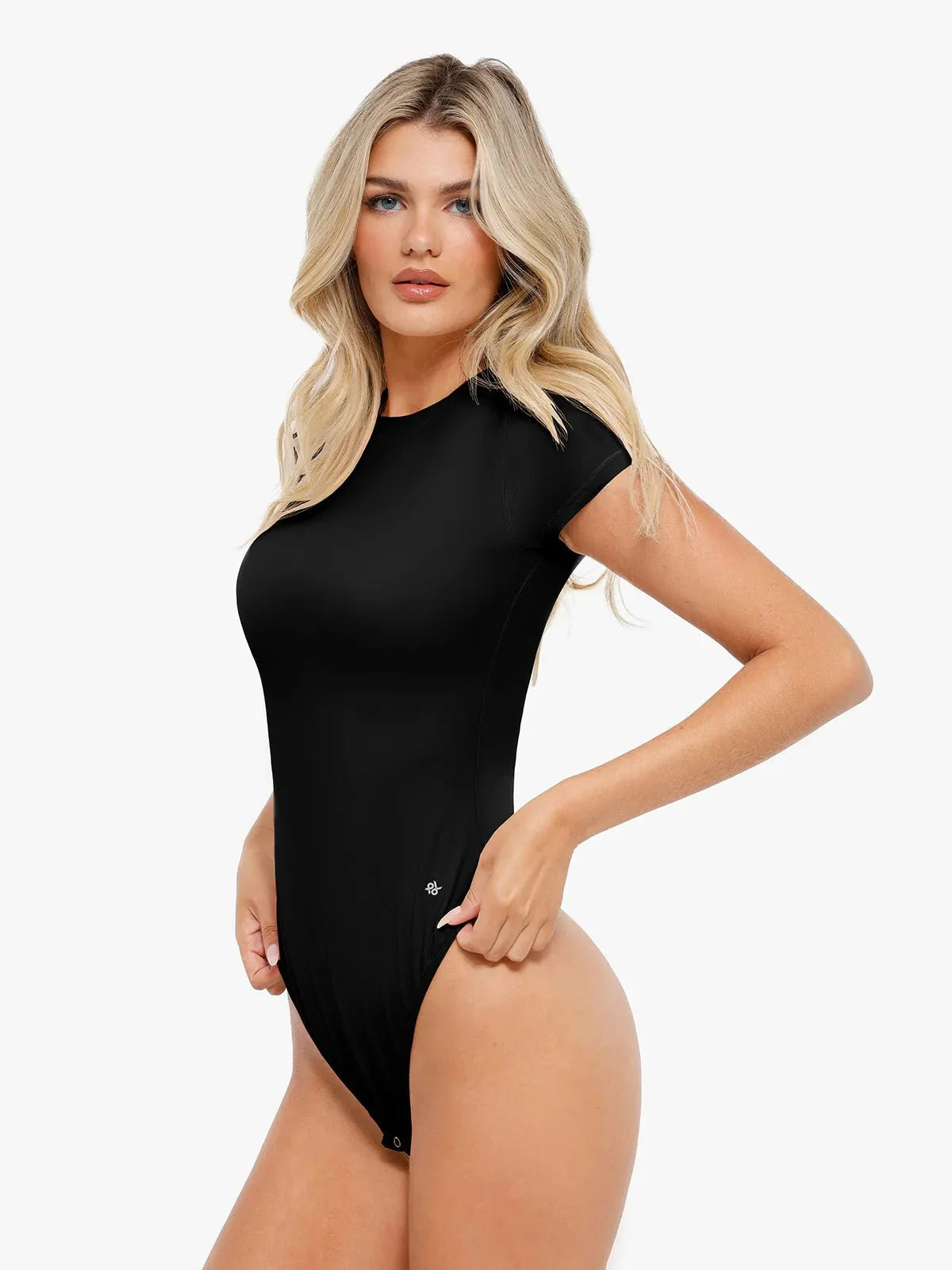 Body Modelador Manga Curta Gola Redonda Valentina Privée | CloudSense