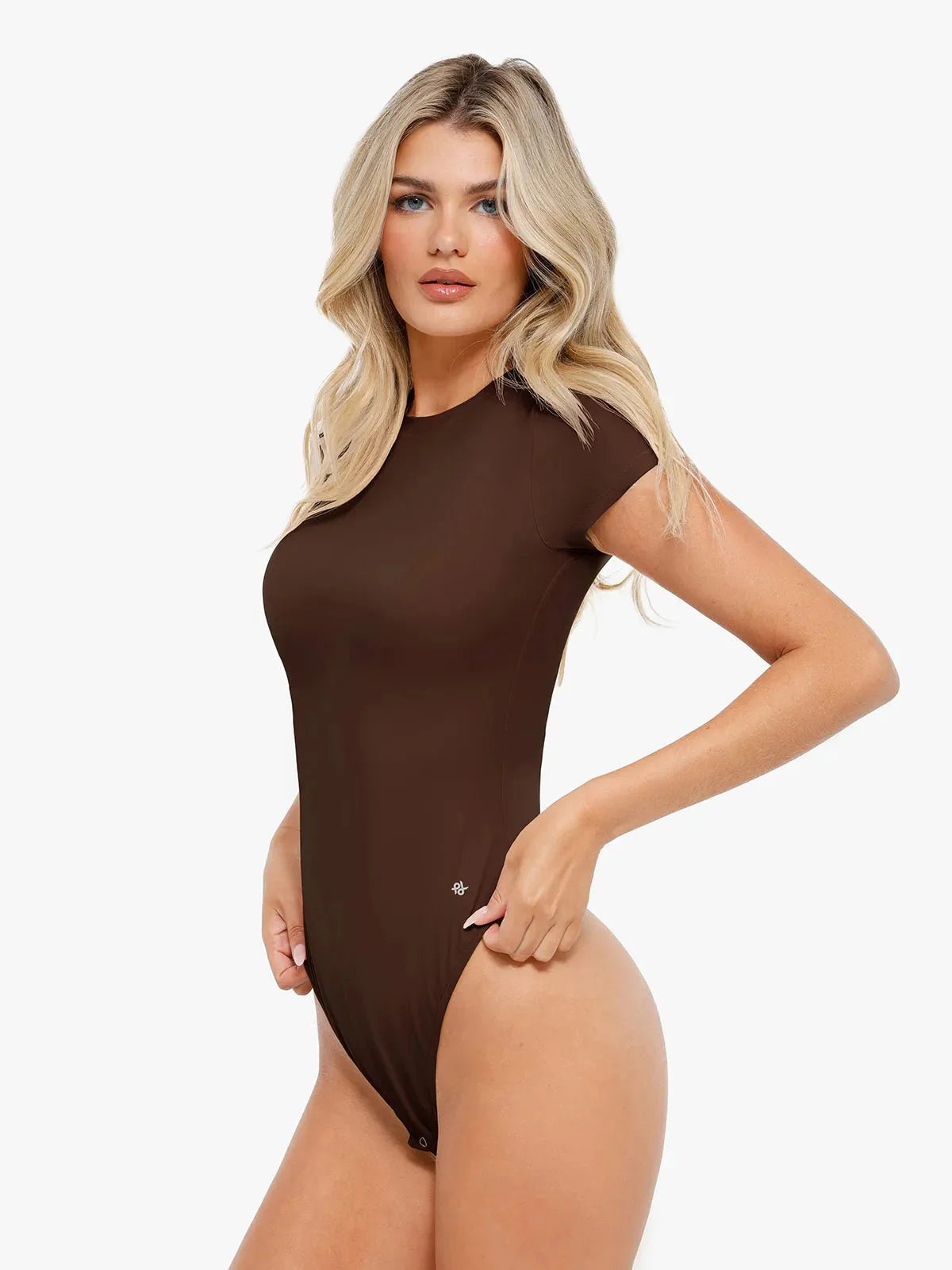 Body Modelador Manga Curta Gola Redonda Valentina Privée | CloudSense