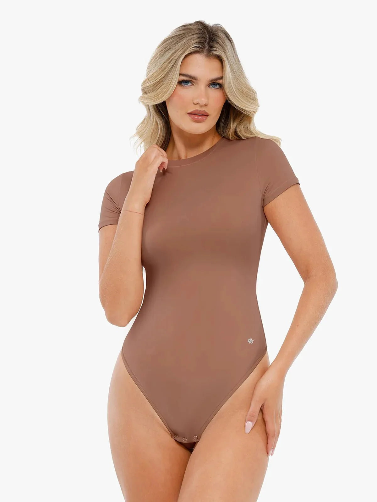 Body Modelador Manga Curta Gola Redonda Valentina Privée | CloudSense