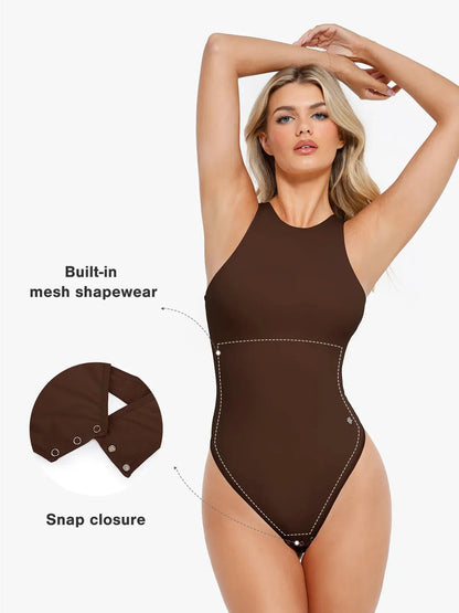 Body Modelador CloudSense Sem Mangas com Decote Redondo | Valentina Privée