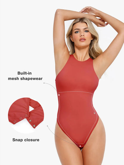 Body Modelador CloudSense Sem Mangas com Decote Redondo | Valentina Privée