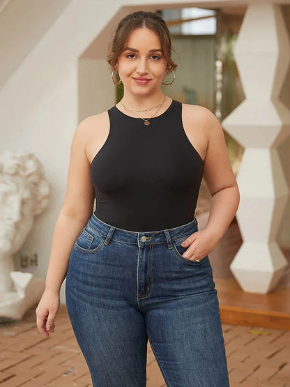 Body Modelador CloudSense Sem Mangas com Decote Redondo | Valentina Privée