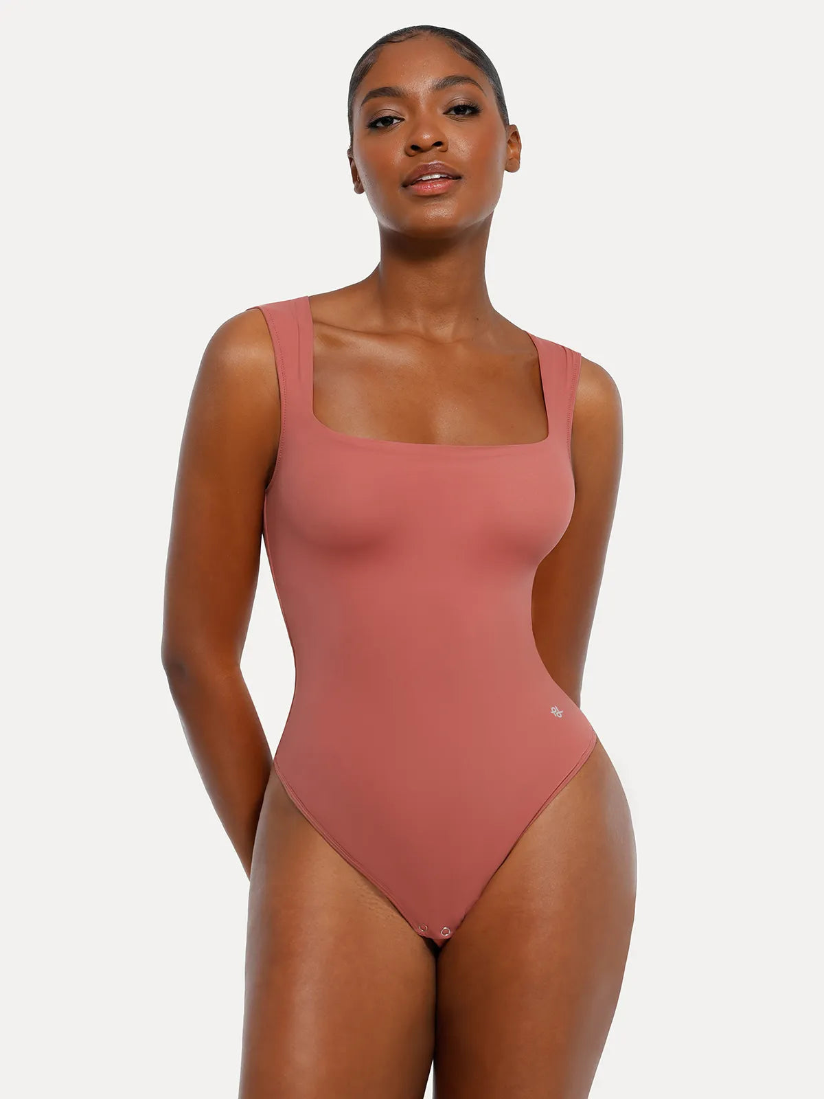Body Modelador Sem Mangas com Decote Quadrado | CloudSense