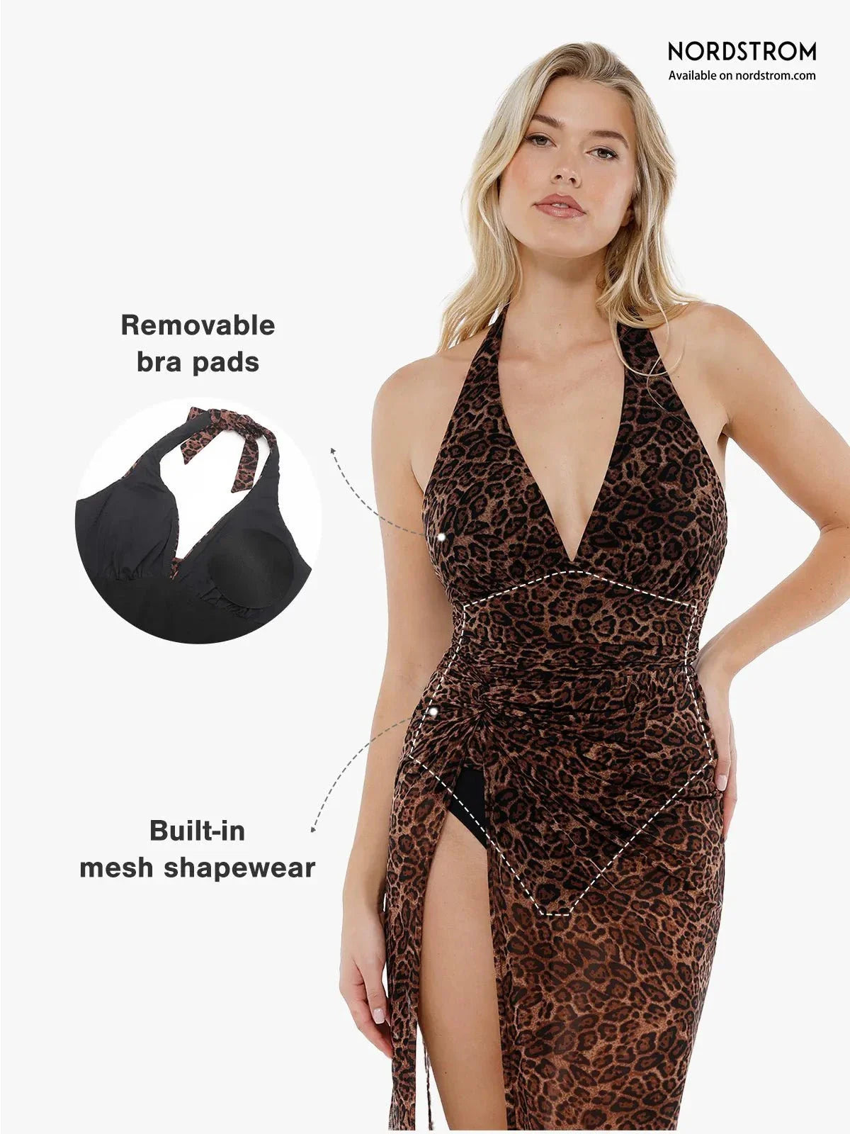 Maiô Modelador Halter com Controle Abdominal Valentina Privée