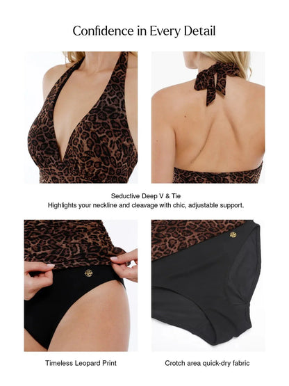 Maiô Modelador Halter com Controle Abdominal Valentina Privée
