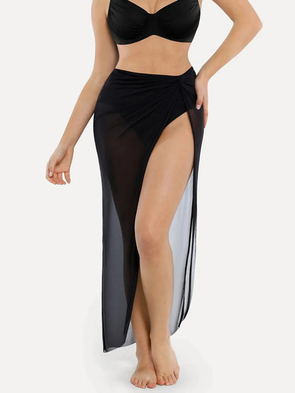 Conjunto de Maiô Halter com Controle Abdominal e Saída de Praia | Valentina Privée