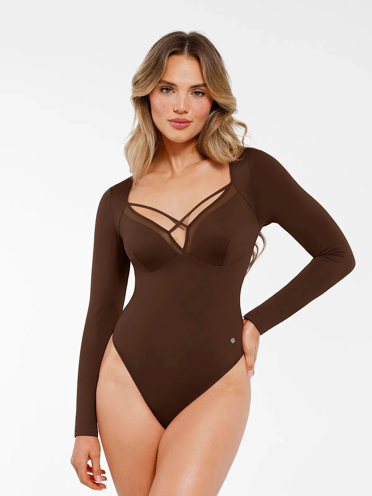 Body Modelador Feminino Manga Longa Valentina Privée | Silhueta Definida