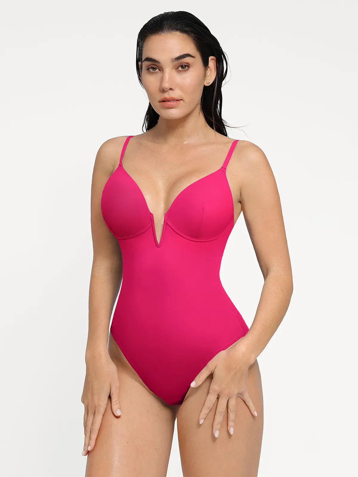 Maiô Modelador Decote V Profundo Valentina Privée