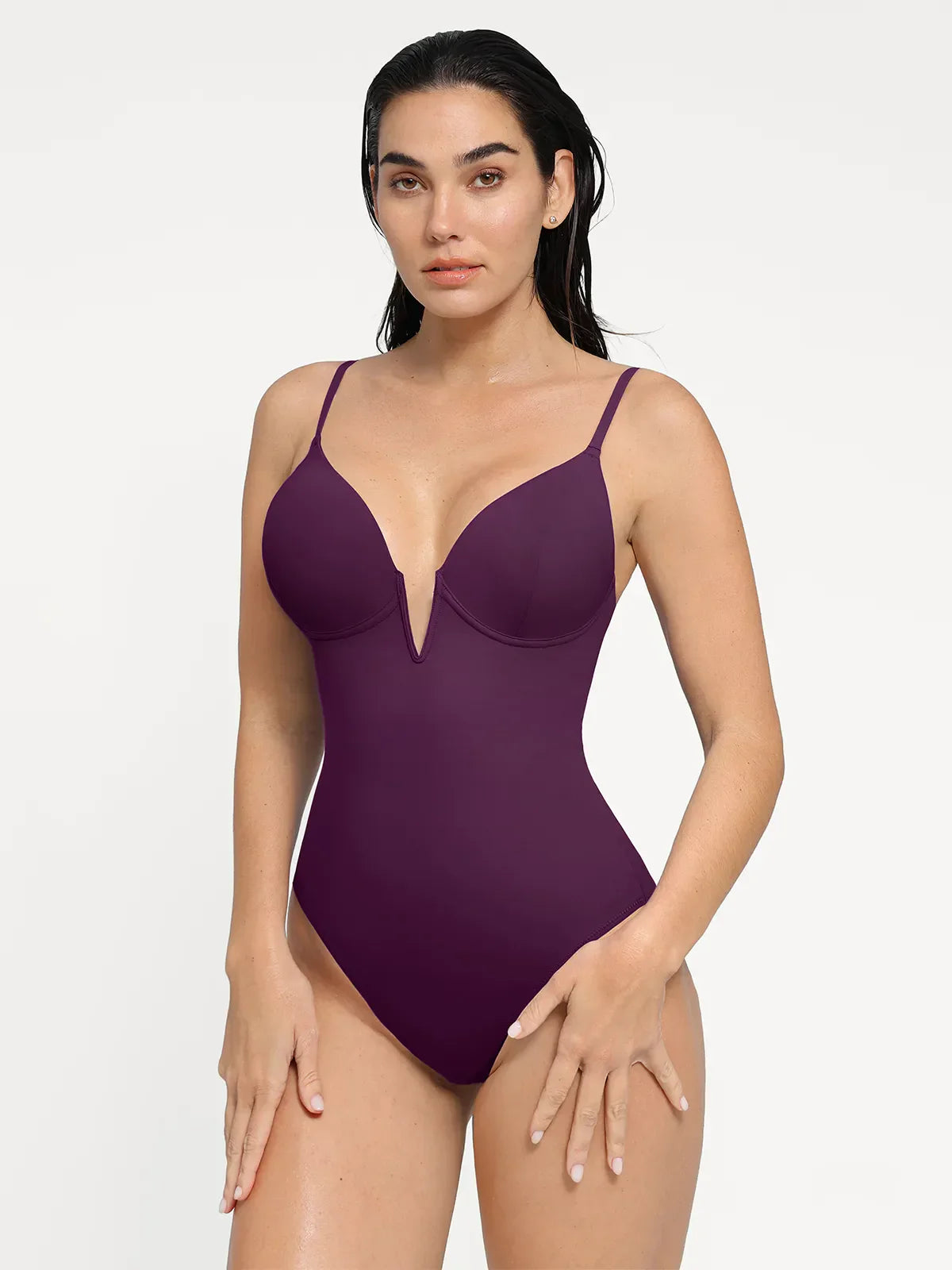 Maiô Modelador Decote V Profundo Valentina Privée