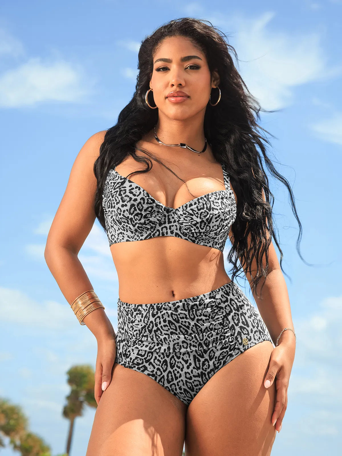 Conjunto de Biquíni Modelador Franzido na Barriga | Valentina Privée