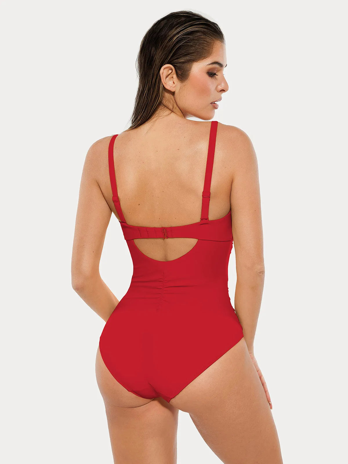 Maiô Modelador com Torção e Franzido com Alças Removíveis | Valentina Privée