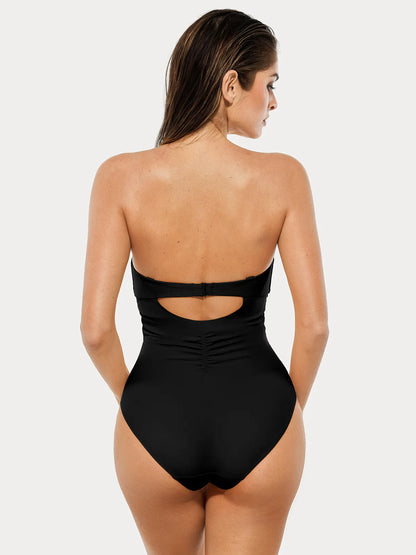 Maiô Modelador com Torção e Franzido com Alças Removíveis | Valentina Privée